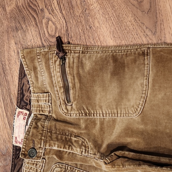 Vintage Abercrombie Women's Velvet Pants Size 4 Brown - Picture 3 of 5